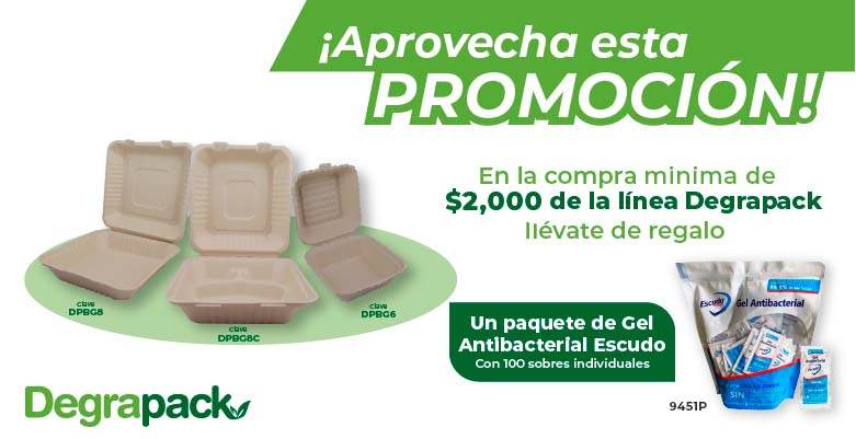 Promo Degrapack, desechables biodegradables